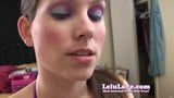 Lelu love-makeup lápiz labial besos en primer plano snapshot 5