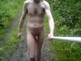 Nude in Public - Long Walk in Woods snapshot 2