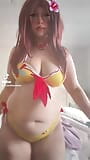 Inugami Korone Bikini Cosplay snapshot 19