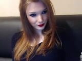 Redhead, red lipstick, and big cock snapshot 3