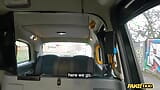 Fake taxi - milf rossa in calze di nylon sexy cavalca un grosso cazzo grasso in un taxi snapshot 1