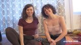Amateur Lesbians Dabble In Light Bondage snapshot 2