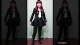 Uniforme da marinaio in pvc nero e sperma solista snapshot 2