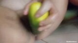 sticking a cucumber in my pussy snapshot 5