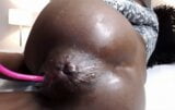 Colombian Ebony Rose having a big dildo inside her ass snapshot 9