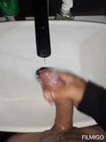 Washing my big horny viagra fueled cock snapshot 7