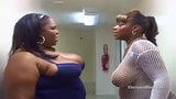 Heavyweight black BBW's suck on white cock snapshot 1