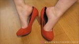 Vends-ta-culotte French MILF Foot Fetish High Heels Dangling snapshot 14