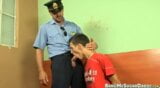 Nubile twink dominated and fucked by uniformed policeman snapshot 16