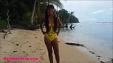 Hd Thai-Teen Strand Tag im Freien, tiefe Kehle Halsfick geben snapshot 7