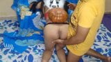 Schöner junger indischer Teenie-Trick vom Halloween-Nachbarn snapshot 11