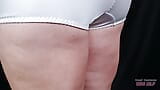 Retro Granny Panties and Bra - My Mature Milf Hairy Cunt and Big Saggy Gilf Tits in Beautiful Big Underwear snapshot 10