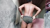 Indische desi, hetero, schwul, arschloch ficken, großer schwarzer arschfick im badezimmer snapshot 1