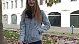 Exploradora alemana - flaca adolescente Adelle Unicorn en el casting snapshot 3