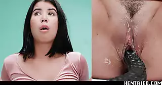 Real Life Hentai - Lady Dee gets Tentacled Fucked and Creampied ...