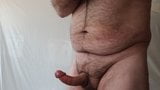 Jerking off with toy.  Big cum Shot. Hairy Bear snapshot 12