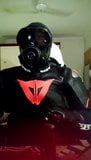 WANK IN DAINESE SUIT AND GASMASK S10 WITH PP snapshot 6