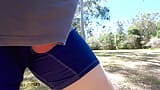 Ich gehe laufen und mein Schwanz springt aus meinen Shorts von einem Abonnenten gewagt snapshot 3