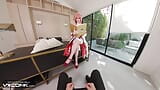 VR Conk Genshin Impact Yae Miko Uma sexy adolescente cosplay paródia pt2 com Melody Marks em hd porn snapshot 3