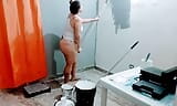 My stepsister's bitch paints the room almost naked, what a great ass she has and her breasts look delicious snapshot 2