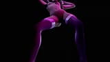Strip-tease avec une blonde sexy qui danse avec de la musique - porno 3D snapshot 2