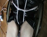 Straitjacketed slave is in wheelchair snapshot 8