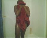 Hot Ebony Girl Teasing In The Shower snapshot 9