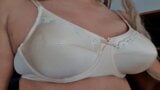 34C Ptex nylon nude bra, caressing bouncing boobs snapshot 6