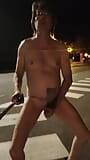 Nude walk on the street snapshot 7