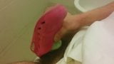 Nurse's Slippers + sock, cum at Work! snapshot 6