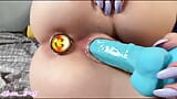 Je profite d’un gode bleu avec un plug anal dans le cul - amateur Lalli_Puff snapshot 13