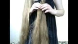 Fantastic Long Haired Hairplay, Striptease and Brushing snapshot 13