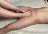 Hot Oiled Footjob From My Stepsister With Crossed Fingers snapshot 2