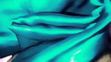 Satin silk handjob porn - Chachi ki green saree me muth mari (92) snapshot 8