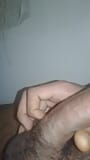 Handjob from my big curvy cock snapshot 2