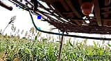 Village 9 inch cock fuck cot enjoying in jungle snapshot 3