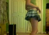 Cute blonde dances and strips snapshot 1