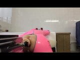 pvcsissy cums hands free with fucking machine snapshot 18