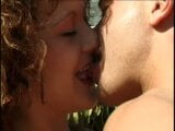Freches Paar, Sex-Action auf der Sonnenbank endete mit Gesichtsbesamung snapshot 9