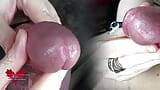 A horny cock treatment. Close-up of the orgasm control. snapshot 20