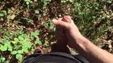 Outdoor Cumshot im Wald beim Mountain Biking snapshot 8