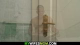 Huge boobs mother-in-law pleases him in the bathroom snapshot 5