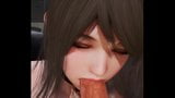 3d hentai: sexy brunette boosty meid hardcore seks snapshot 3