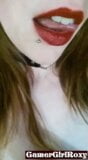 Submisive Red Lipstick Fantasy and Deepthroat Blowjob snapshot 1