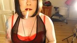 Tina Snua Smokes 2 Cork Cigarettes With Lots Of Nose Exhales snapshot 1