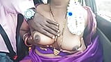 Telugu dirty talks, sexy saree aunty with car driver full video snapshot 15