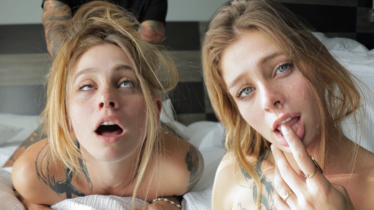 Su clímax es increíble- rubia loca tiene orgasmos rodando con los ojos