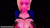 Android 18 (pov - deel 1) - zwarte handen spelen met haar grote tieten snapshot 16