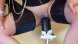 machine fucked by the small black dildo - hanging snapshot 5