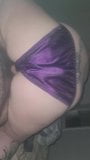 Purple satin panties snapshot 10